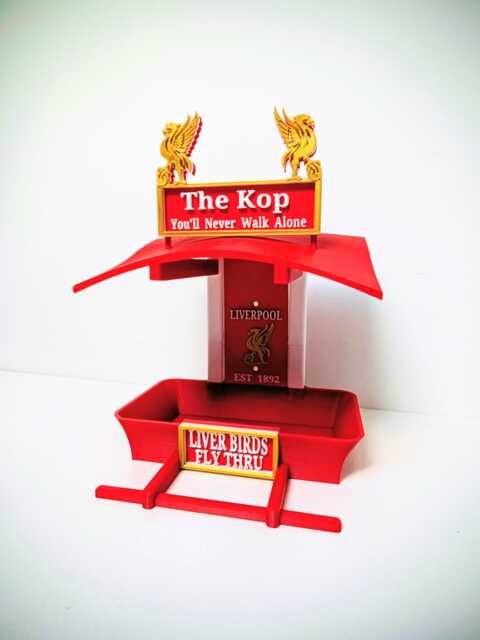 Liverpool Fc Bird Feeder Feeding Station The Kop - Liver Birds Anfield Themed Garden Decor Wild Food Gift For Football Fan - image 1