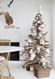 Spiral Xmas Tree From Natural Branches, Christmas Symbol, Driftwood Eco Tree, Indoor Large Wooden Decor, New Year Gift - thumbnail 2