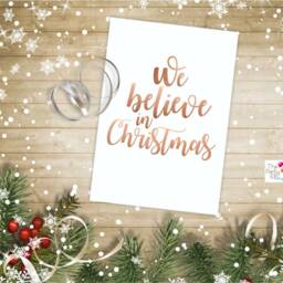 Christmas Printable Wall Art in Rose Gold Value Pack/ Digital Print, Instant Download - thumbnail 2