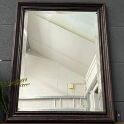 Handmade Wall Mirror Handcrafted Mirror Sevilla Brown Contemporary Design Heavy Ageing Antiqued - thumbnail 2