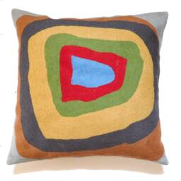 Zaida Kandinsky Elipse Light Blue/Dark Blue Cushion Pillow 18 - thumbnail 1