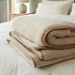 Luxury, Super Soft & Warm Merino Wool Grey Duvet - thumbnail 3
