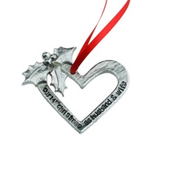 14 Year Anniversary Christmas Ornament - Our 14Th As Husband & Wife Keepsake Tree Decoration - thumbnail 2