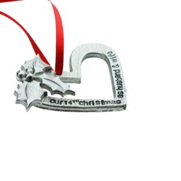 14 Year Anniversary Christmas Ornament - Our 14Th As Husband & Wife Keepsake Tree Decoration - thumbnail 3