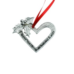 14 Year Anniversary Christmas Ornament - Our 14Th As Husband & Wife Keepsake Tree Decoration - thumbnail 4