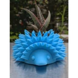 Hedgehog Succulent Planter - Hedgehog Gifts Accessories Animal Cute Cactus Pot - thumbnail 2