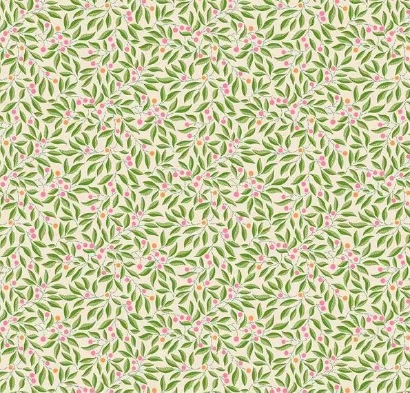 Pink Liberty London Fitted Crib Sheet Vintage Petite Willow Floral - image 1