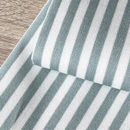 1398. Claremont Stripe Duck Egg Blue, Handmade 100% Cotton Cushion Cover, Various Sizes - thumbnail 2