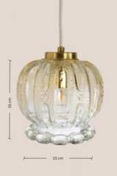 Jugo??ik Small Pendant Lamps Amber Glass Lighting Mcm Rewired Light Vintage Ceiling Mini Yugoslavia 60S Suspensionretro - thumbnail 2