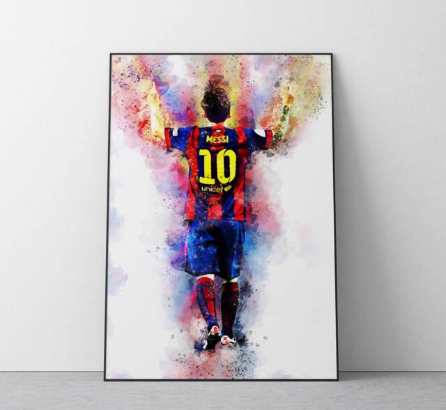 Lionel Messi Poster - Football Wall Art Print A4 A3 UK Ref #105 - image 1