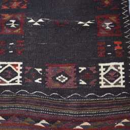 Southwestern Traditional Flat Weave Aisle Decor Runner Rug, Handmade Long Tribal Multicolor Rug - 3.3x11.6 Ft - thumbnail 2