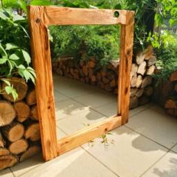 Floor Big Mirror, Wood Wall Rustic Bathroom Moderm Farm House Full Length Mirror , Entry Way - thumbnail 2