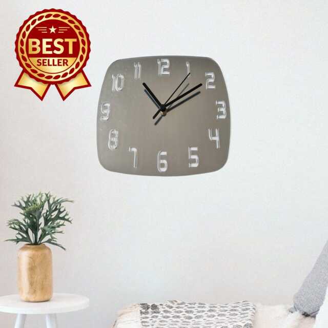 Contemporary Numbered Square Acrylic Two Colour Clocks - Many Colours - Bespoke Shapes & Sizes Made - image 1