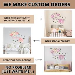 Boho Elephant Wall Decal Living Room, Large Mandala Bedroom, Yoga Studio Decor Vinyl Sticker, Custom Size Printed Vl42 - thumbnail 4