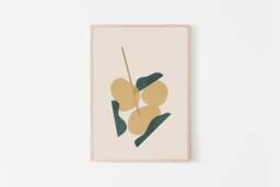 Popcorn Chicken Art, Taiwanese Fried Asian Food Modern Fine Art Print, Home & Kitchen Decor For The Lover - thumbnail 1