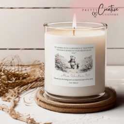 Personalised Teacher Thank You Candle Gift, End Of Year School Nursery Primary Appreciation, Childminder Candle, Winnie The Pooh - thumbnail 1
