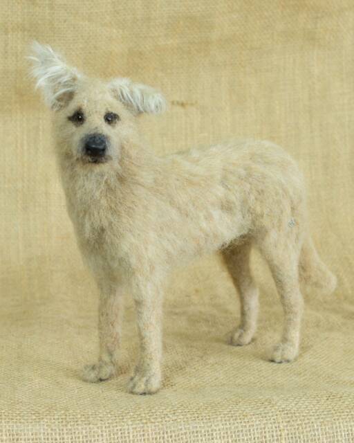 Made To Order Needle Felted Dog Custom Needle Felted Animal Sculpture - image 1