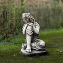 Unique Buddha Statue Sleeping Figurine Outdoor Sitting Buddha Sculpture Japanese Ornament Chinese Decoration Lover Gift Yoga Art - thumbnail 2
