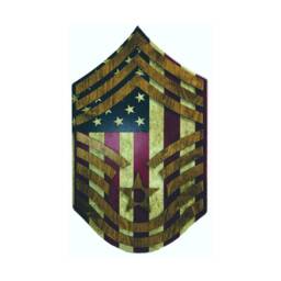 Air Force Chevron Wall Hanging With Raised Stripes - thumbnail 4