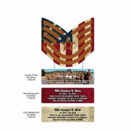 Air Force Chevron Wall Hanging With Raised Stripes - thumbnail 2