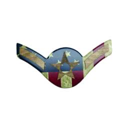 Air Force Chevron Wall Hanging With Raised Stripes - thumbnail 3