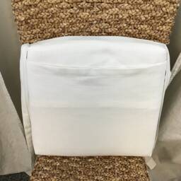 Rattan Replacement Cushion -Wicker Chair Cushions -Seagrass Chair Pads -Kubo - Long Ties Canvas Fabric - thumbnail 3