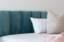 Velvet Headboard, Wall Hanging Headboard Cushioned Tiles, Fabric Decor, Montessori Room Panels Houswarming & Redecorating Gift