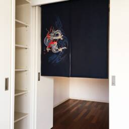 Japanese Noren Order Made, Dragon Blue Curtain, Japanese Fabric, Noren, Wall Tapestry, Fabric Panel - thumbnail 2