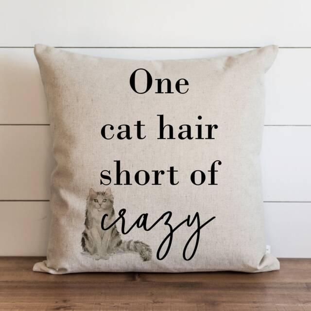 One Cat Hair // 18 X 20 Pillow Cover Everyday Throw Gift Accent Cushion - image 1