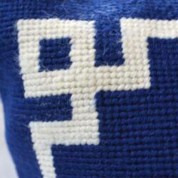Monogrammed Needlepoint Pillow By Asher Riley - thumbnail 2