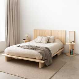 Solid Wood Bed Headboard, Handmade & Easy To Hang, Headboard For The Bedroom - Cova - thumbnail 2