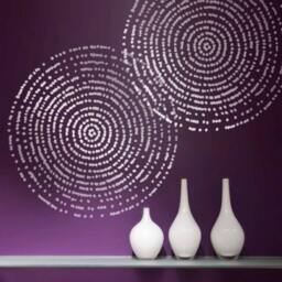 Resonance Wall Art Stencil - Large Stencils For Painting Modern Walls Instead Of Decals -Easy Decor