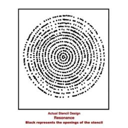 Resonance Wall Art Stencil - Large Stencils For Painting Modern Walls Instead Of Decals -Easy Decor - thumbnail 4