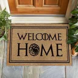 Welcome Home Doormat, Housewarming Gift, Front Door Mat, Cozy Entryway Rug, Outdoor Decor, Gift For Her Or Him - thumbnail 1