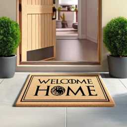 Welcome Home Doormat, Housewarming Gift, Front Door Mat, Cozy Entryway Rug, Outdoor Decor, Gift For Her Or Him - thumbnail 3