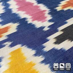 Traditional Ikat Hand Woven Cushion Cover - Double Sided 20x20 - thumbnail 2