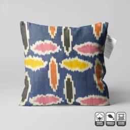 Traditional Ikat Hand Woven Cushion Cover - Double Sided 20x20 - thumbnail 1