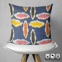 Traditional Ikat Hand Woven Cushion Cover - Double Sided 20x20 - thumbnail 3
