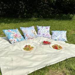 "Outdoor Showerproof Cushion Cover - Summer Floral Designs Covers 16"" 18"" 20" - thumbnail 2