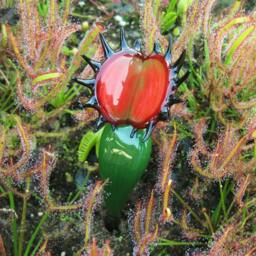 Venus Flytrap Solid Color Glass Dark Green - thumbnail 2