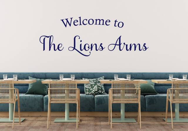 "Personalised Wall Sticker ""Welcome To..." - image 1