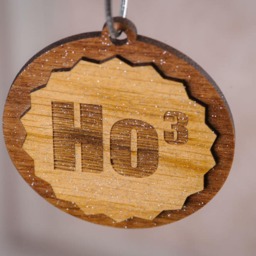 "Geeky Christmas Tree Ornament Laser Cut Walnut " - thumbnail 2