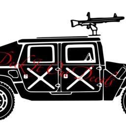 Military Humvee/Hummer Vinyl Wall Decal.... E00126 - thumbnail 3