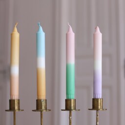 No.3 Pastel Love Mix Dip Dye Candles Made Of 100% Stearin, Stick Candles, Candle, Gift, Birthday - thumbnail 3