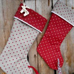 Personalized Stocking Christmas Decor Holiday Gift Ornament Scandinavian Swedish - thumbnail 2