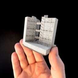 Park Hill Flats, Sheffield - Concrete Brutalism, Brutalist Architecture Model Mini 022 - thumbnail 4