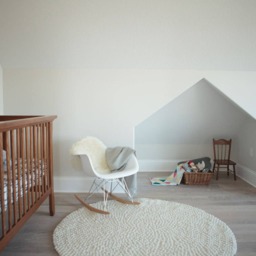 Felt Ball Rug, Handmade Wool Carpet, Fair Trade Nursery Mat - thumbnail 3