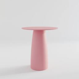 Japandi Design Round Terracotta Color Dining Table For Two Persons D690mm - thumbnail 4