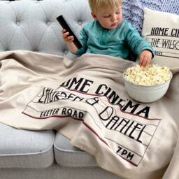 Home Cinema Personalised Family Cushion - thumbnail 2