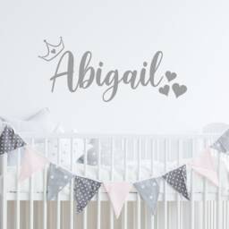 Personalised Princess Crown Wall Sticker - Custom Name Decor For Kids' Room, Nursery Art - thumbnail 2